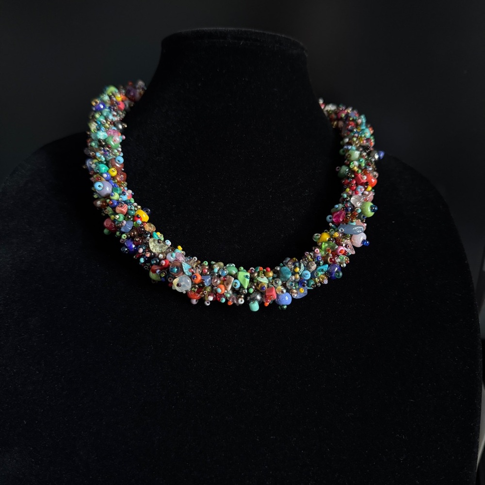 🌱 Multi-color seed necklace - Picture 3 of 6